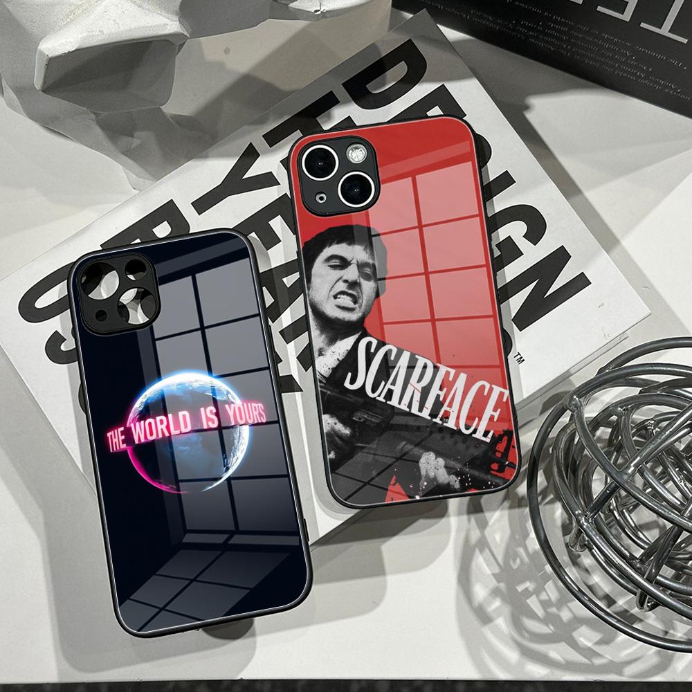 Apple Iphone 15 - غطاء هاتف من الزجاج المقوى بتصميم