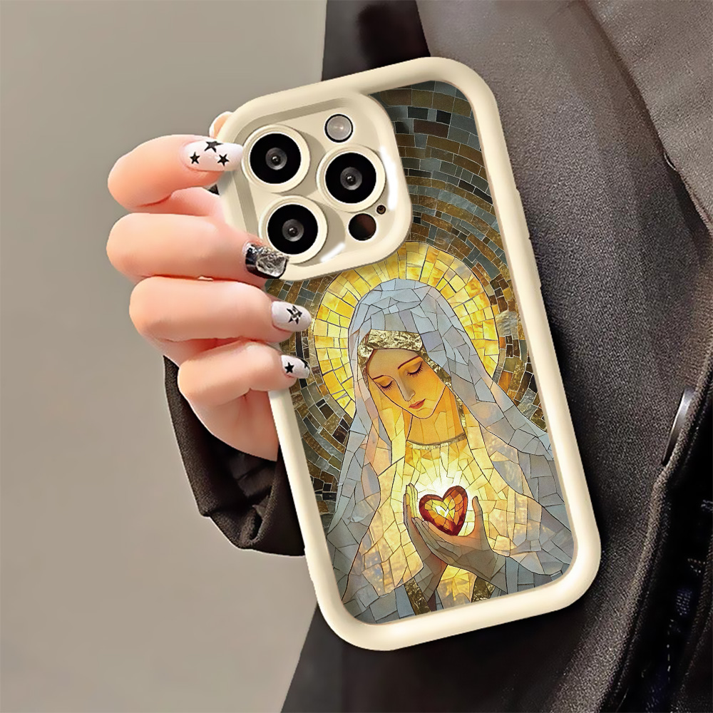 Apple Iphone 15 - غطاء هاتف بتصميم زجاج ملون على