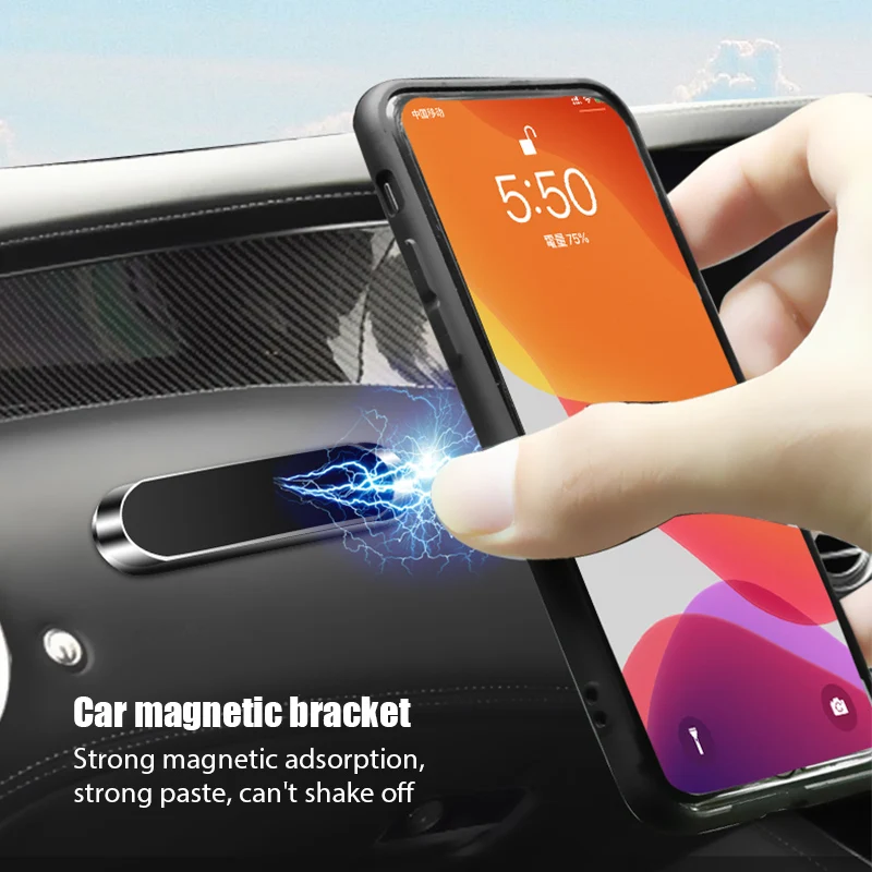 Phone Accessories Useful - حامل هاتف مغناطيسي للسيارة، قابل للدوران،
